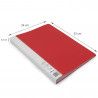 Protège Doc A4 120 Vues 60 Poch Polypro Premium Identifiable - Rouge