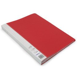 Protège Doc A4 120 Vues 60 Poch Polypro Premium Identifiable - Rouge