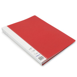 Protège Doc A4 160 Vues 80 Poch Polypro Premium Identifiable - Rouge