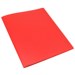 Protège Documents A4 40 Vues 20 Pochettes Couverture Polypro Rouge