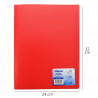 Protège Documents A4 60 Vues 30 Pochettes Couverture Polypro Rouge