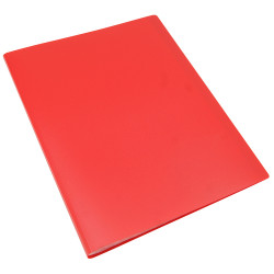 Protège Documents A4 80 Vues 40 Pochettes Couverture Polypro Rouge