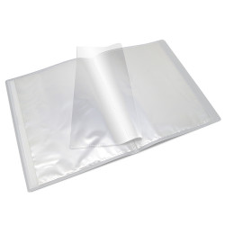 Porte vues A4 Personnalisable 40 Vues Couverture Polypro Transparente