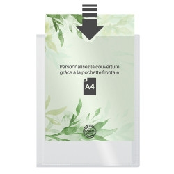 Porte vues A4 Personnalisable 40 Vues Couverture Polypro Transparente