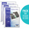 Lot 3 Portes vues A4 Personnalisables 60 Vues Polypro Transparent