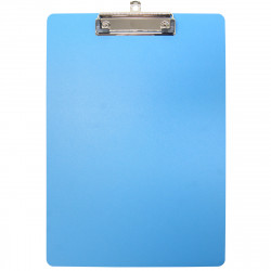 Porte bloc à pince A4 en polypro de 2mm - 22.5 x 31.5 cm - Bleu