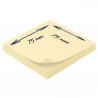 Bloc note repositionnable jaune 100 feuilles 75x75mm unité suspendu