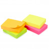 Notes adhésives repositionnables néon Pack 4 mini blocs 3,75 x 5cm