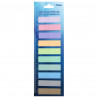 200 Marque-pages autocollants plastifié pour livre couleur pastel 10 blocs 45 x12mm