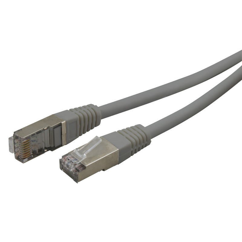 Cordon réseau RJ45 Cat. 6 blindé FTP gris 3.00m
