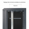 Coffret 10 pouces 9U pack avec multiprise 4 prises inclus