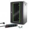 Coffret 10 pouces 9U pack avec multiprise 4 prises inclus
