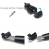 Pack 3 cutters 18mm à molette guide lame métal et 9 lames incluses