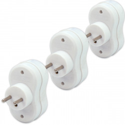 Pack 3 multiprise monobloc 2 prises femelles 16A