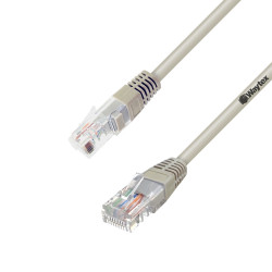 Câble réseau RJ45 Cat. 6 non blindé UTP gris 20.00m