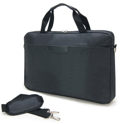 Sacoche Porte Documents Multipoches et PC jusqu'à 17,3'' Nylon Noir