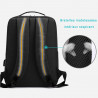 Sac à Dos Urbain 15,6 Pouces Polyester Oxford Multipoches USB Noir