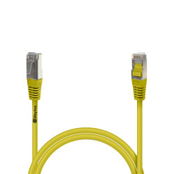 Câble RJ45 Réseau Ethernet Cat 5e FTP blindé Jaune 0,50m