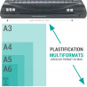 Plastifieuse Pro A3 A4 A5 A6 A7 jusqu’à 2 x 125 microns 