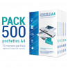 500 pochettes de plastification A4 75 mic par face soit 150 mic total