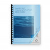 Couverture de reliure bleue transparente A4 pack de 100 - 200 microns