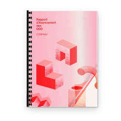 Couverture de reliure rouge transparente A4 pack de 100 - 200 microns