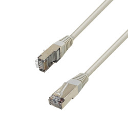 Câble Réseau Ethernet RJ45 Cat 5e FTP blindé Gris 1m