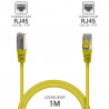 Câble Réseau Ethernet RJ45 Cat 5e FTP blindé Jaune 1m