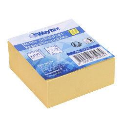 Notes autocollantes Pack 6 blocs 320 feuilles jaunes 75x75 mm