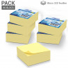 Notes autocollantes Pack 6 blocs 320 feuilles jaunes 75x75 mm