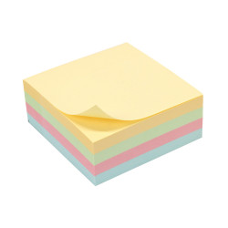 Notes autocollantes Pack 6 blocs 320 feuilles couleur pastel 75x75 mm