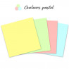 Notes autocollantes Pack 6 blocs 320 feuilles couleur pastel 75x75 mm