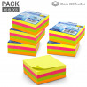 Notes autocollantes Pack 6 blocs 320 feuilles couleur N2ON 75x75 mm