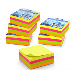 Notes autocollantes Pack 6 blocs 320 feuilles couleur N2ON 75x75 mm