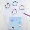 3 Sets de 100 Notes repositionnables animaux mignons Pingouins