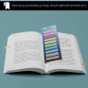 4 Sets de 200 Marque-pages plastique repositionnables pastel 45x12 mm