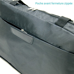Sacoche Porte Documents Multipoches et PC jusqu'à 15.6'' Nylon Noir