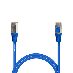 Câble Réseau Ethernet RJ45 Cat 5e FTP blindé Bleu 1m