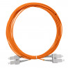 Jarretière optique Multim OM1 62.5/125 duplex Zipp orange SC/SC 5.00m