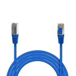Câble Réseau Ethernet RJ45 Cat 5e FTP blindé bleu 2m