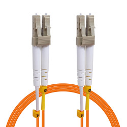 Jarretière optique Multim OM2 50/125 duplex Zipp orange LC/LC 2.00m