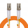 Jarretière optique Multim OM2 50/125 duplex Zipp orange LC/LC 20.00m