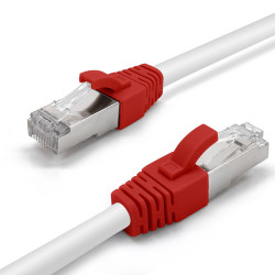 Manchon RJ45 avec maintien méca Diam 6.00mm sachet de 100 Rouge