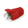 Manchon RJ45 avec maintien méca Diam 6.00mm sachet de 100 Rouge