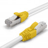 Manchon RJ45 avec maintien méca Diam 6.00mm sachet de 100 Jaune