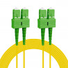 Jarretière optique Mono OS2 9/125 duplex jaune SC-APC/SC-APC 20.00m