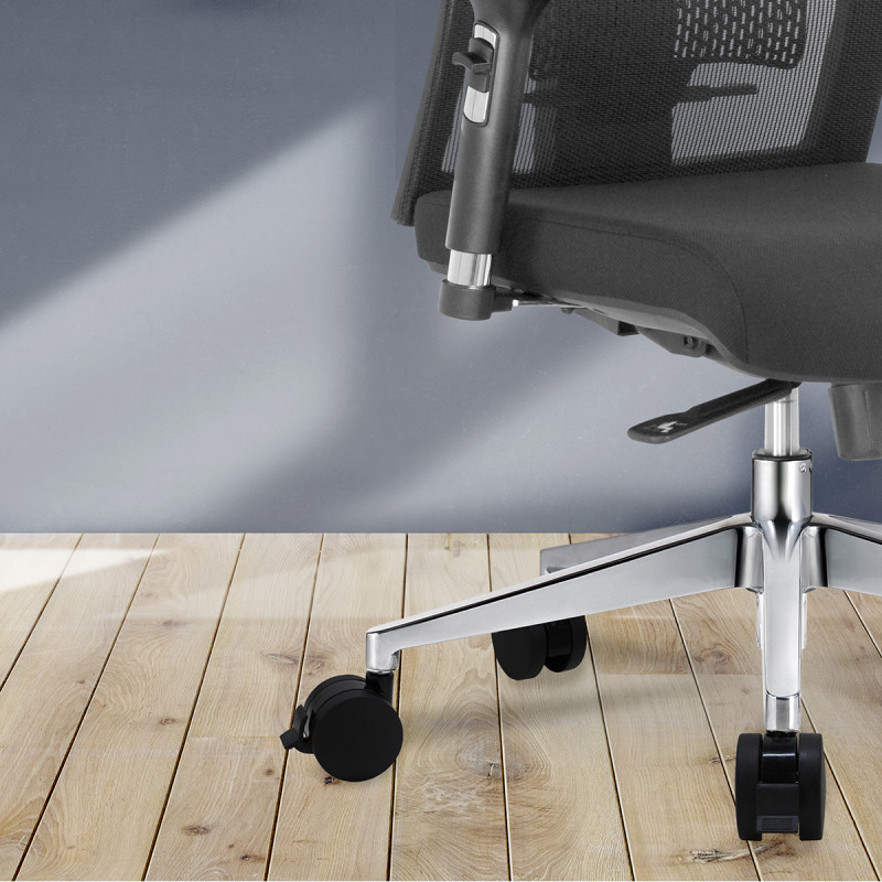 Jolan Roulettes Meuble Avec Freins 5 Pièces - 50mm Nylon Silencieux, Charge 80kg, Filetage M10 Pour Chaises Bureau