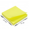 Notes autocollantes couleurs vives néon 4 blocs de 100 notes 75x75mm