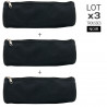 Lot 3 Trousses Rondes Noir Fourre-tout multiusage