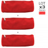 Lot 3 Trousses Rondes Rouges Fourre-tout multiusage